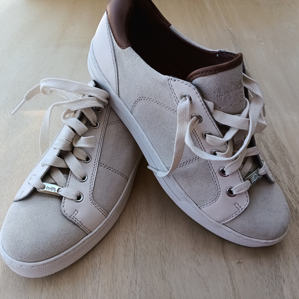 Coach Men's Athletic Shoes in Cream and Brown